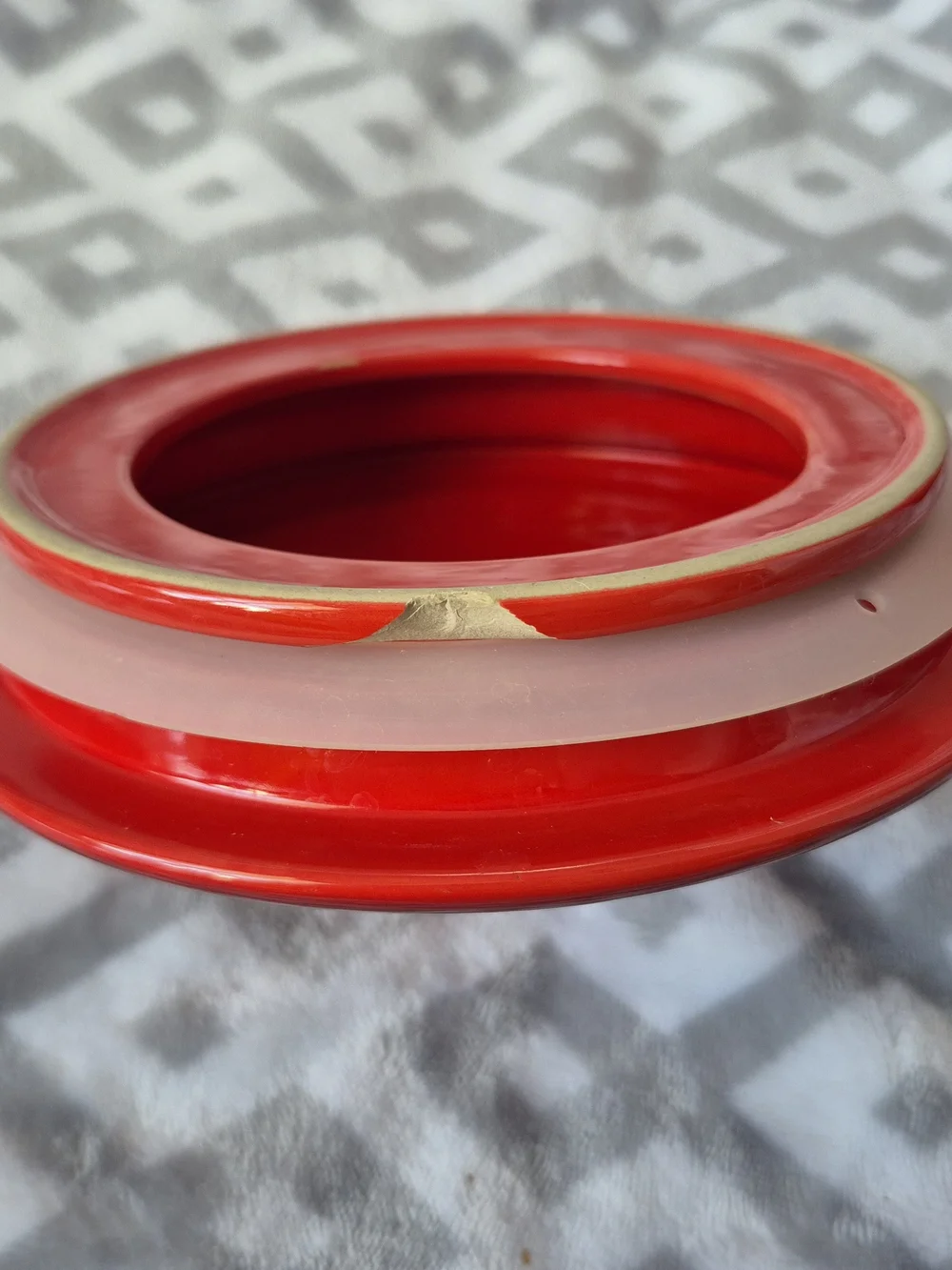 Le Creuset Red Stoneware Dog Food Jar - Cerise (Red)